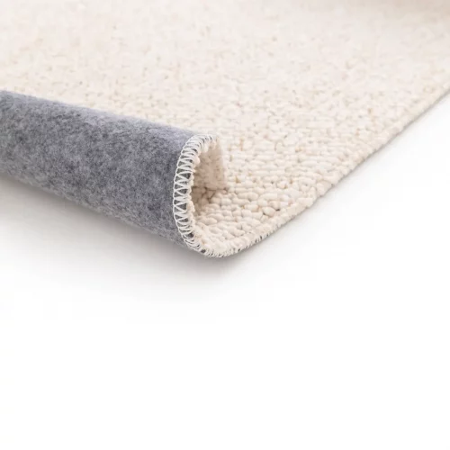 Alfombra Lavable Tejido en Bucle Petra Liso Blanco - Universal (3)