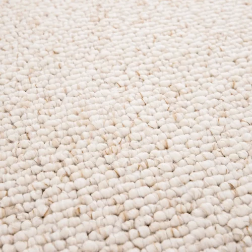 Alfombra Lavable Tejido en Bucle Petra Liso Blanco - Universal (4)