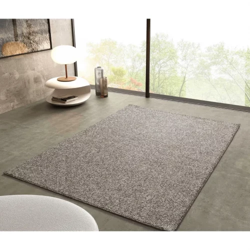 Alfombra Lavable Tejido en Bucle Petra Liso Gris - Universal (2)
