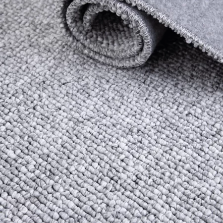 Alfombra Lavable Tejido en Bucle Petra Liso Plata - Universal (5)