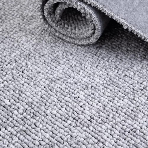 Alfombra Lavable Tejido en Bucle Petra Liso Plata - Universal (5)