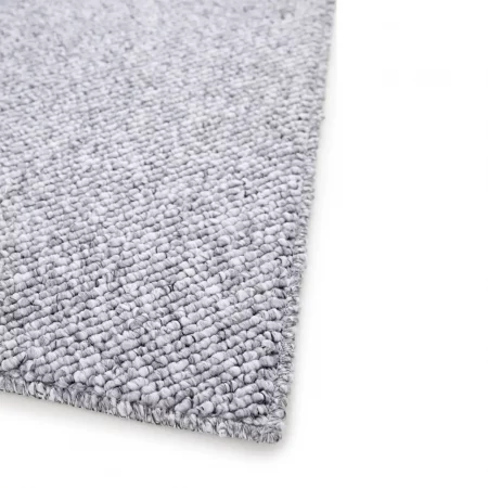 Alfombra Lavable Tejido en Bucle Petra Liso Plata - Universal (6)