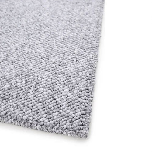 Alfombra Lavable Tejido en Bucle Petra Liso Plata - Universal (6)