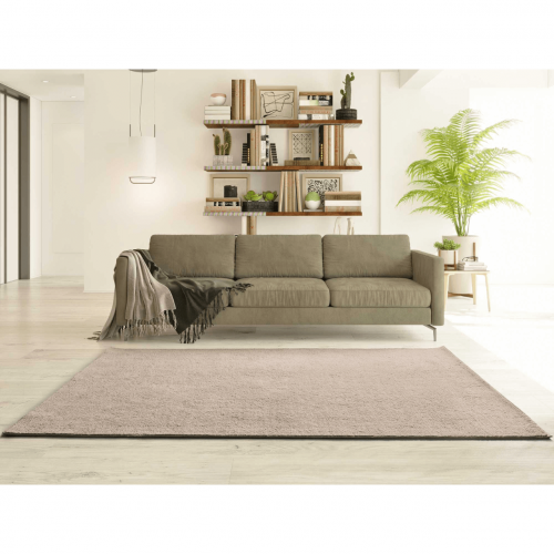 Alfombra Lavable de Microfibra Coraline Liso Beige - Universal (2)