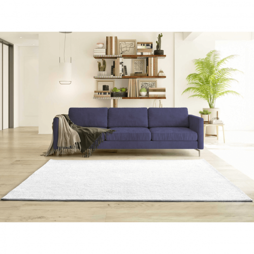 Alfombra Lavable de Microfibra Coraline Liso Blanco - Universal (2)