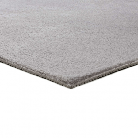 Alfombra Lavable de Microfibra Coraline Liso Plata - Universal (3)