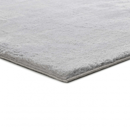 Alfombra Lisa tipo Shaggy Loft Liso Plata - Universal (3)