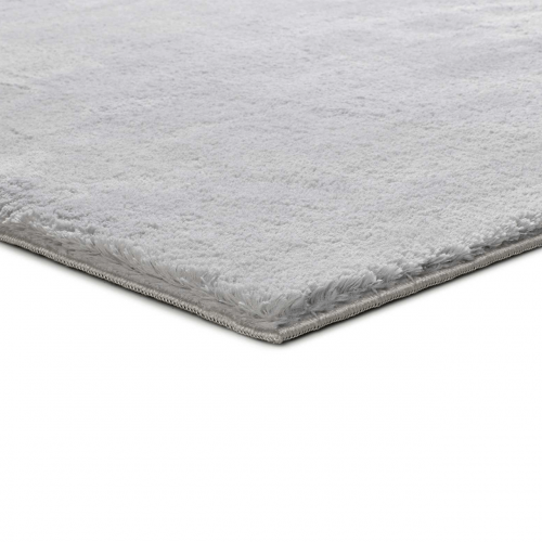Alfombra Lisa tipo Shaggy Loft Liso Plata - Universal (3)