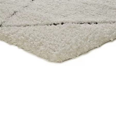 Alfombra Shaggy Estilo Escandinavo Rombos Atesa 80260 Crema - Universal (4)
