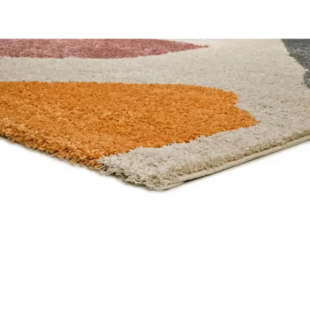 Alfombra Shaggy Estilo Nórdico Ulai 8657 Multicolor - Universal-4