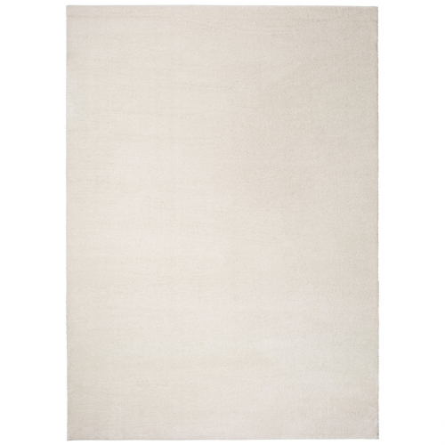 Alfombra Shaggy de Pelo Largo Montana Liso Blanco - Universal (1)