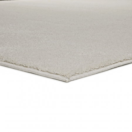 Alfombra Shaggy de Pelo Largo Montana Liso Blanco - Universal (3)