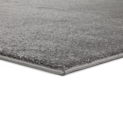 Alfombra Shaggy de Pelo Largo Montana Liso Gris - Universal (3)