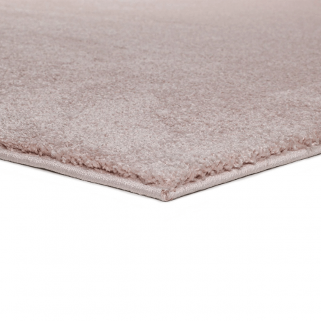 Alfombra Shaggy de Pelo Largo Montana Liso Rosa - Universal (3)