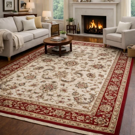 Alfombra Suany Tejida Con Material Acrílico Heat-Set 112 Beig - Sualsa (1)