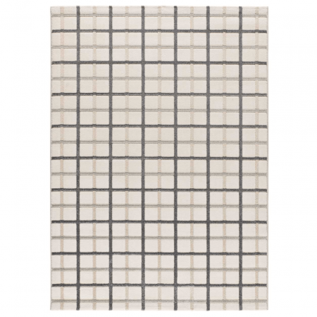 Alfombra a Cuadros con Relieve Karisma 12750 Gris - Universal (1)