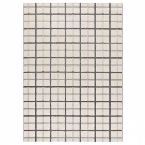 Alfombra a Cuadros con Relieve Karisma 12750 Gris - Universal (1)