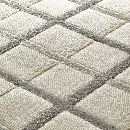 Alfombra a Cuadros con Relieve Karisma 12750 Gris - Universal (3)