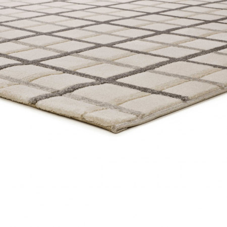 Alfombra a Cuadros con Relieve Karisma 12750 Gris - Universal (4)