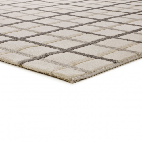 Alfombra a Cuadros con Relieve Karisma 12750 Gris - Universal (4)