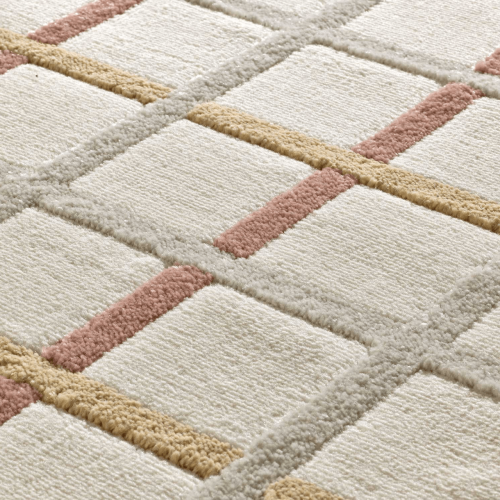 Alfombra a Cuadros con Relieve Karisma 12750 Multicolor - Universal (3)
