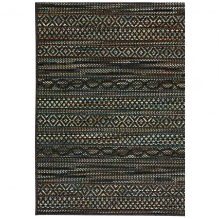 Alfombra a medida Rainbow 8217 Negro-Universal (1)