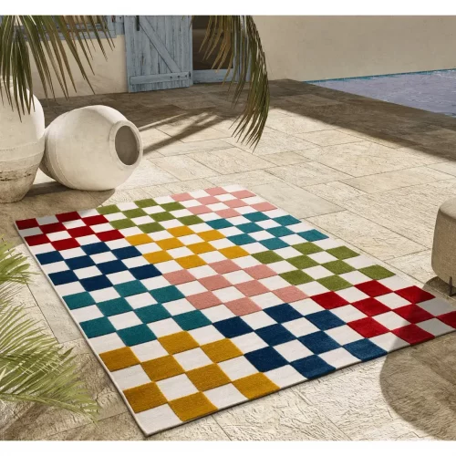 Alfombra con Relieve de Exterior-Interior Mila 23516 Multicolor - Universal (2)