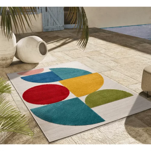 Alfombra con Relieve de Exterior-Interior Mila 23522 Multicolor - Universal (2)
