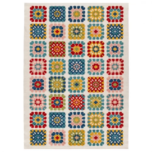 Alfombra con Relieve de Exterior-Interior Mila 23528 Multicolor - Universal (1)