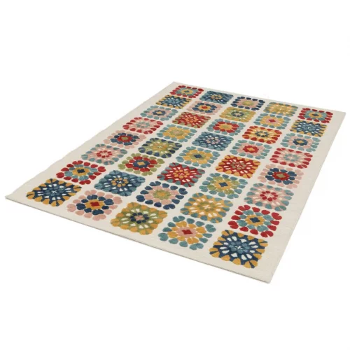 Alfombra con Relieve de Exterior-Interior Mila 23528 Multicolor - Universal (6)