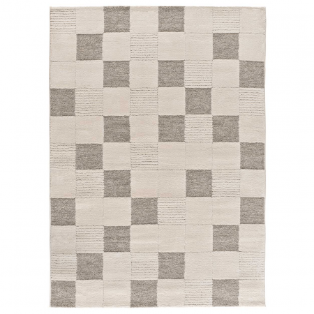 Alfombra con Relieve y Diseño Geométrico Verona 2259 Crema - Universal (1)