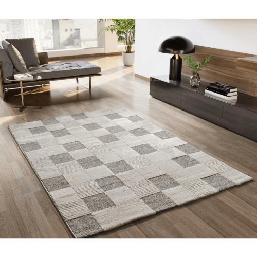 Alfombra con Relieve y Diseño Geométrico Verona 2259 Crema - Universal (2)