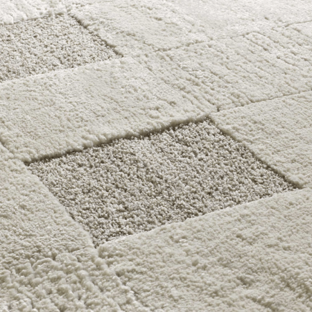 Alfombra con Relieve y Diseño Geométrico Verona 2259 Crema - Universal (3)