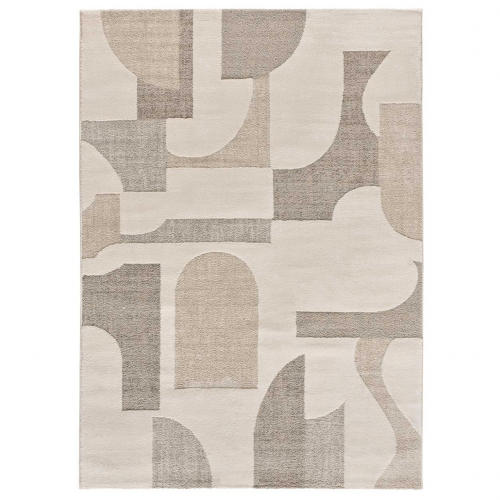 Alfombra con Relieve y Diseño Geométrico Verona 2260 Crema - Universal (1)