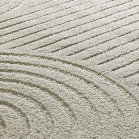Alfombra con Relieve y Diseño Geométrico Verona 2293 Crema - Universal (3)
