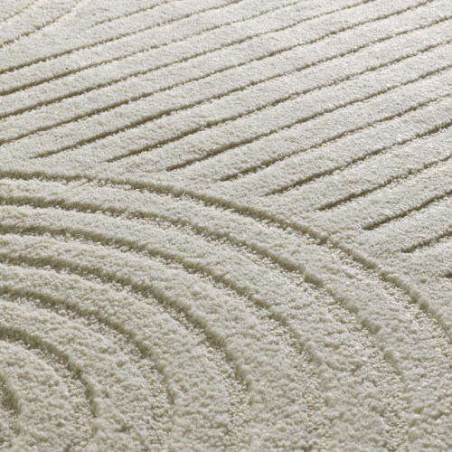 Alfombra con Relieve y Diseño Geométrico Verona 2293 Crema - Universal (3)