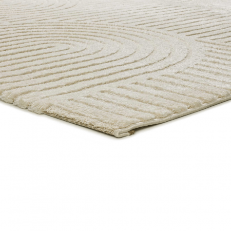 Alfombra con Relieve y Diseño Geométrico Verona 2293 Crema - Universal (4)
