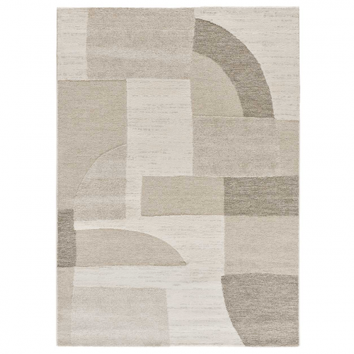 Alfombra con Relieve y Diseño Geométrico Verona 2294 Crema - Universal (1)