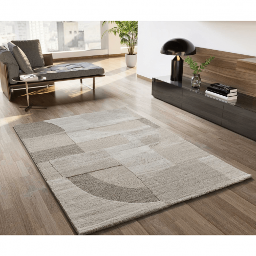 Alfombra con Relieve y Diseño Geométrico Verona 2294 Crema - Universal (2)