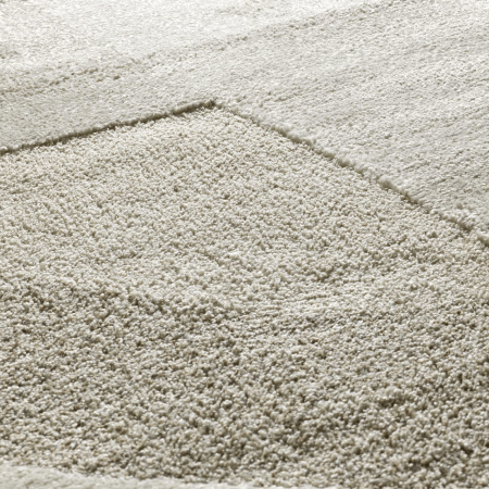Alfombra con Relieve y Diseño Geométrico Verona 2294 Crema - Universal (3)