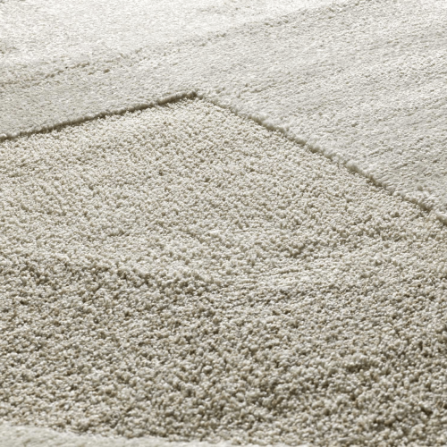Alfombra con Relieve y Diseño Geométrico Verona 2294 Crema - Universal (3)