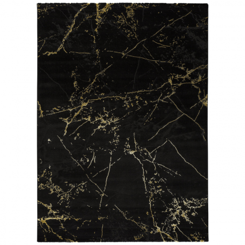 Alfombra de Arte Abstracto Gold 23438 Negro - Universal (1)