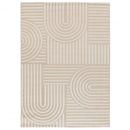 Alfombra de Estilo Escandinavo con Relieve Zen 12709 Blanco - Universal (1)