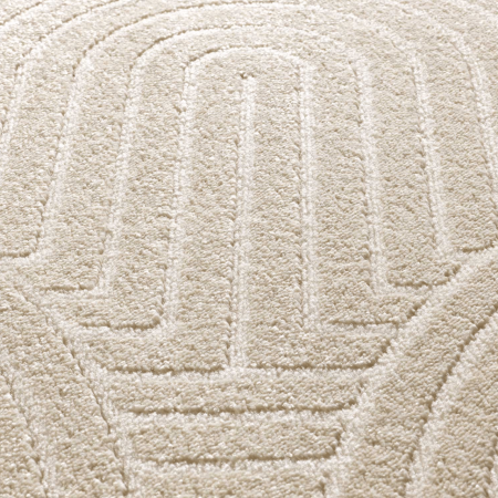 Alfombra de Estilo Escandinavo con Relieve Zen 12754 Blanco - Universal (3)