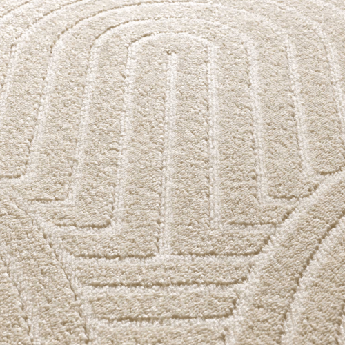 Alfombra de Estilo Escandinavo con Relieve Zen 12754 Blanco - Universal (3)