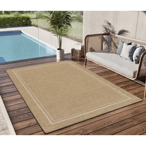 Alfombra de Exterior-Interior Efecto Yute Guinea 28805 Beige - Universal (2)