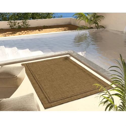 Alfombra de Exterior-Interior Efecto Yute Guinea 28805 Natural - Universal (2)