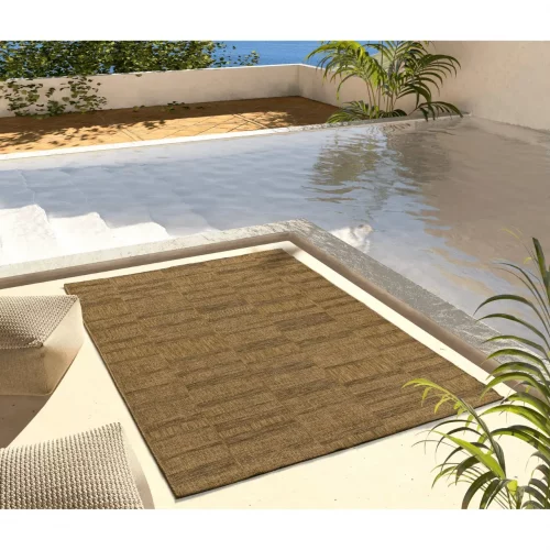 Alfombra de Exterior-Interior Efecto Yute Guinea 28828 Natural - Universal (2)