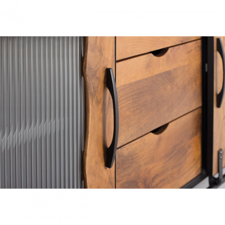 Aparador 2 Puertas Correderas + 3 Cajones Estilo Industrial 150 cms. - Giner y Colomer - 5
