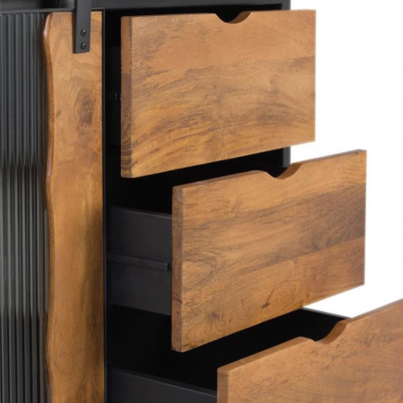 Aparador 2 Puertas Correderas + 4 cajones Estilo Industrial 190 cms. - Giner y Colomer7